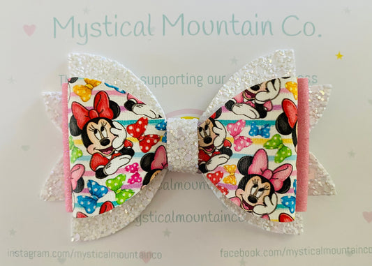 Bow (triple layer) - Minnie Red