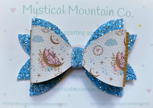 Bow (triple layer) - Sleeping Unicorn