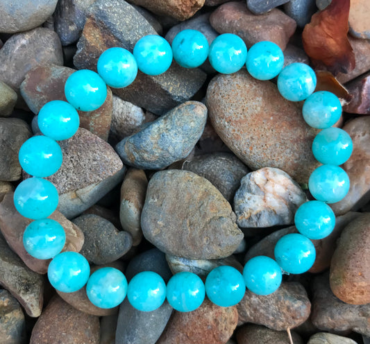 Bracelet - Amazonite (Russian) - 8mm round stone