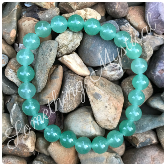 Bracelet - Aventurine (Green) - 8mm round stone