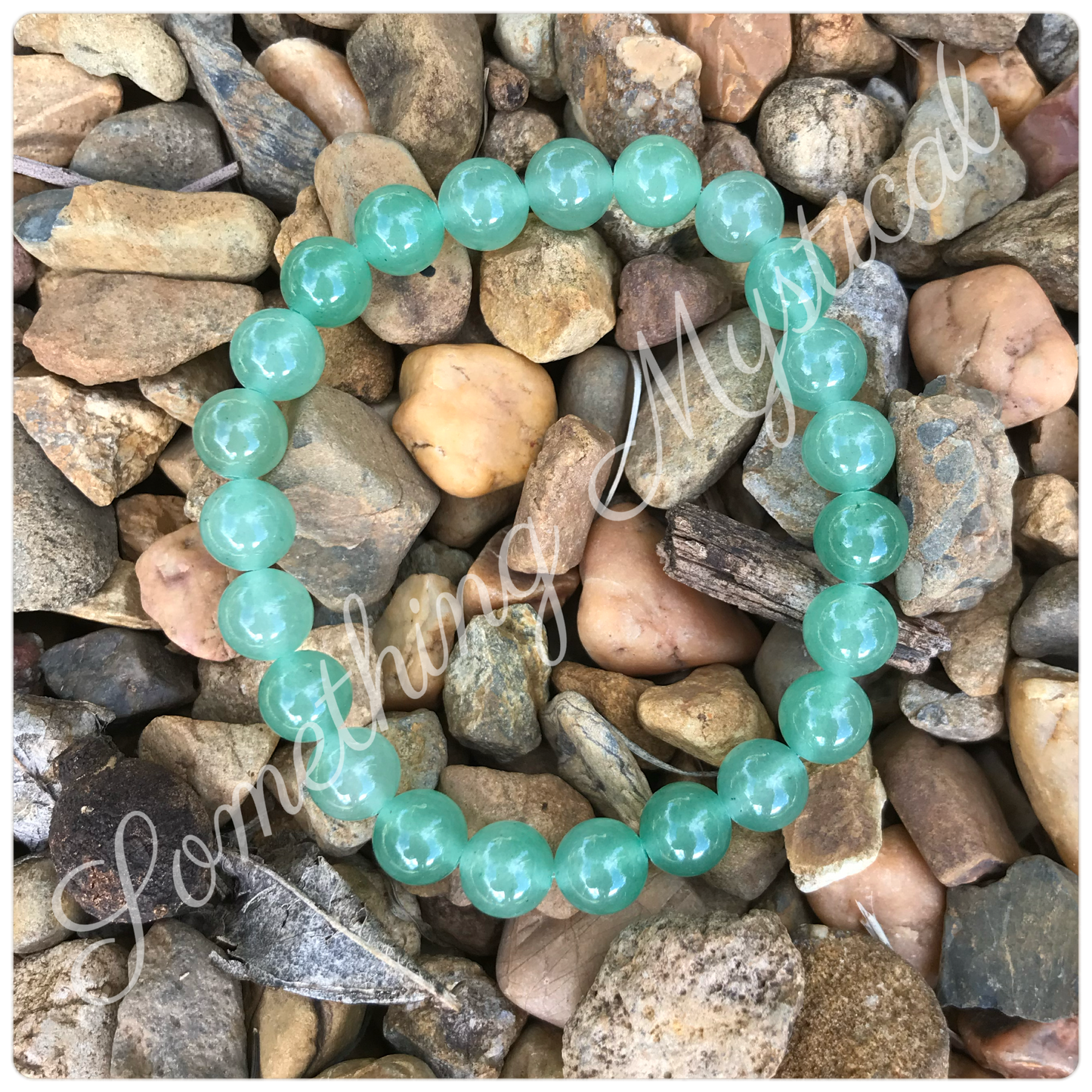 Bracelet - Aventurine (Green) - 8mm round stone