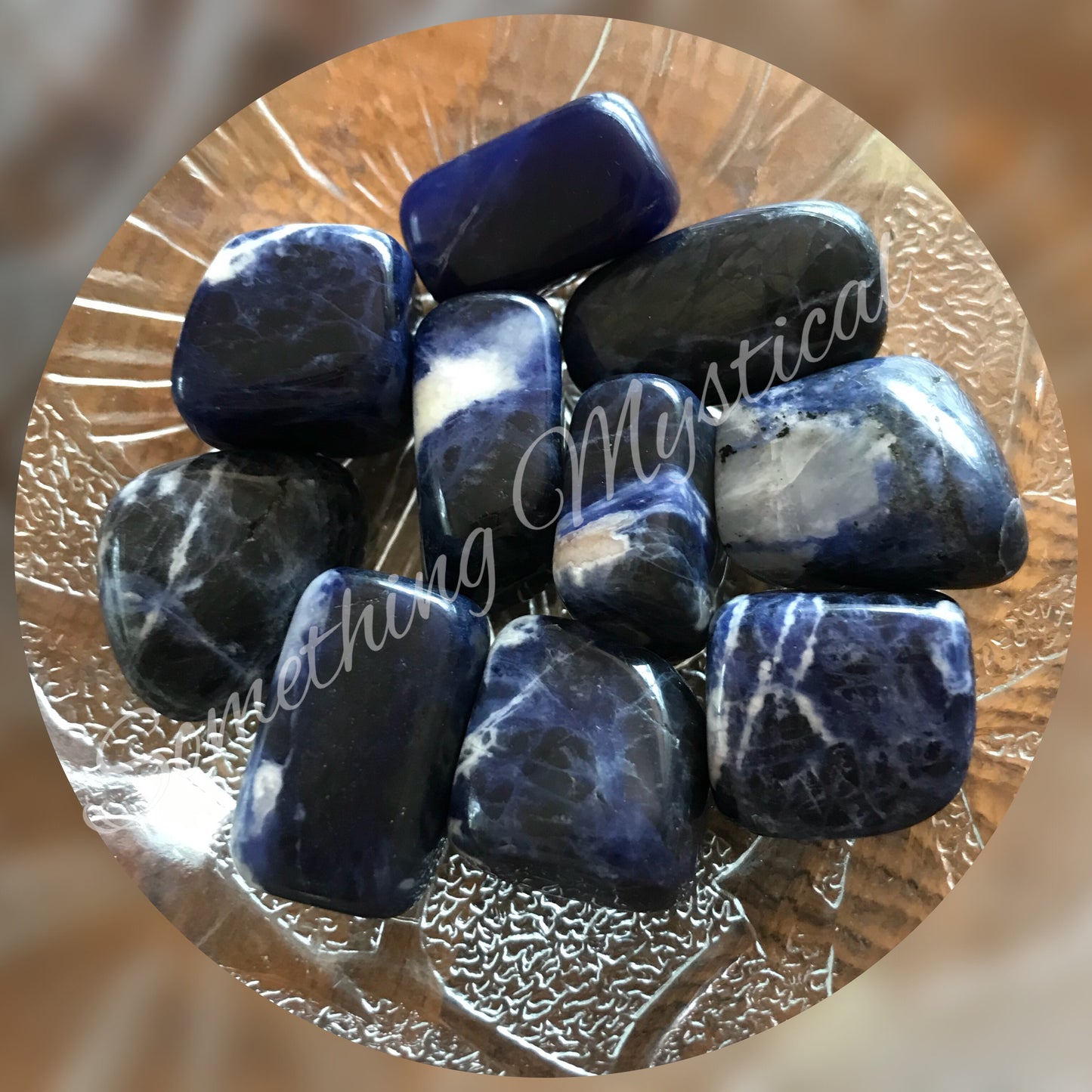 Sodalite tumble stone