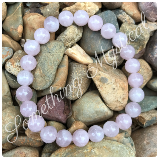 Bracelet - Madagascar Rose Quartz - 8mm round stone
