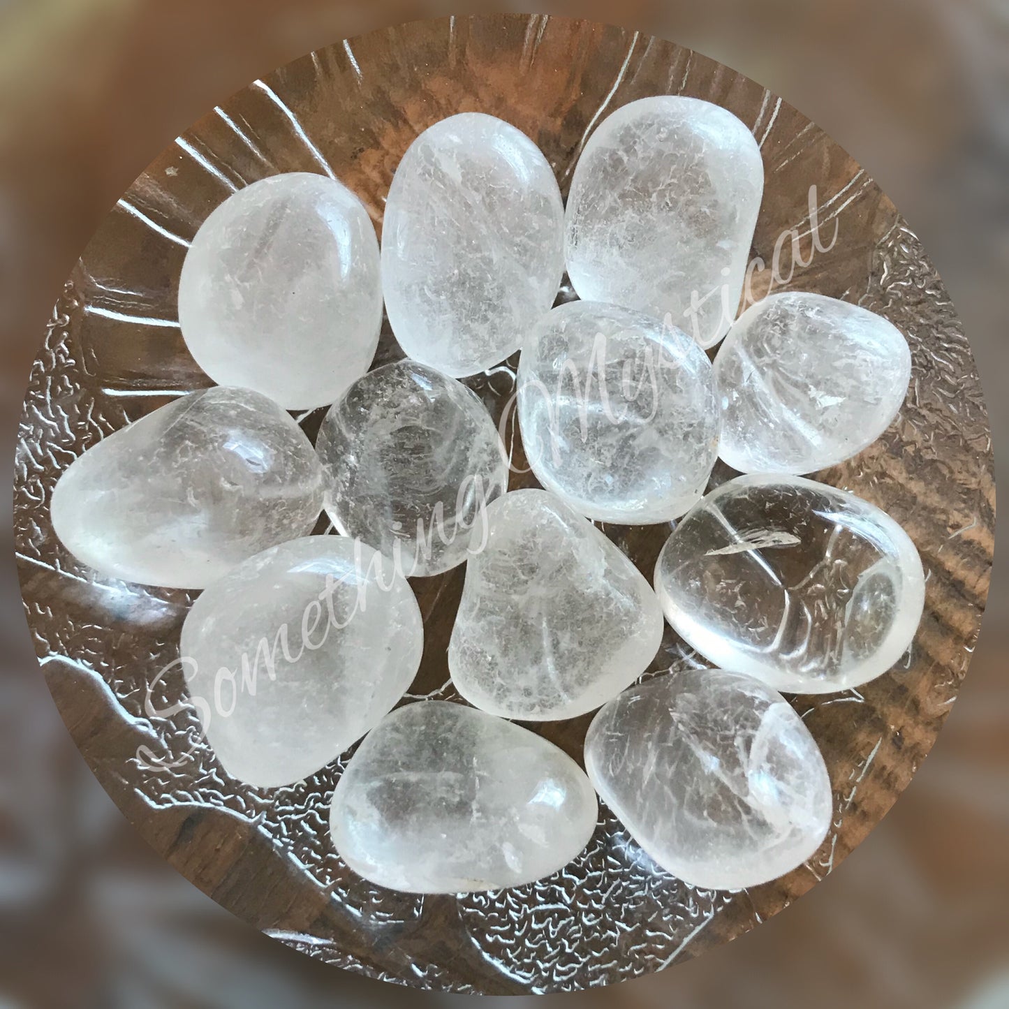 Clear Quartz tumble stone